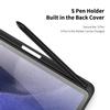 For Samsung Galaxy Tab S8 Ultra 14.6 S7/S8 11 S7/S8 Plus S7 FE 12.4 Tablet Case Transparent Back Tablet Cover with Pencil Holder
