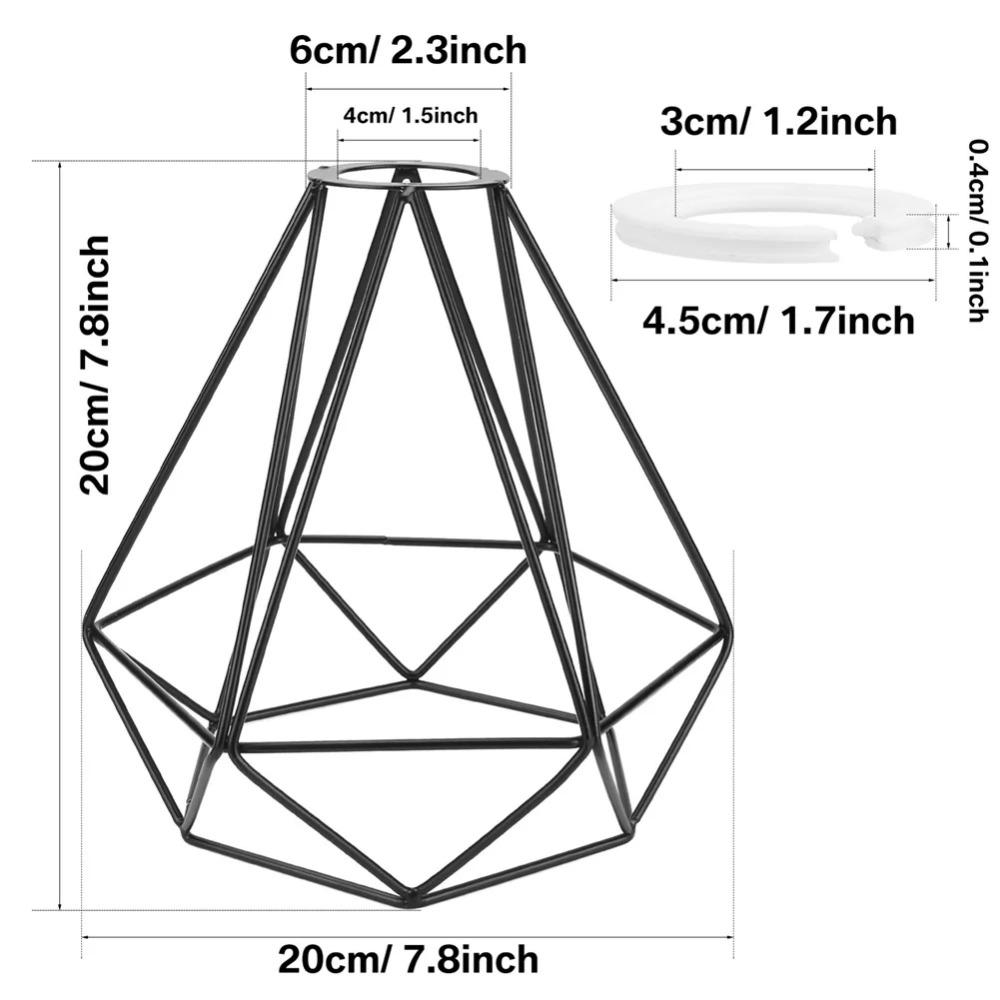 Vintage Metal Lamp Shades Lampshade Ceiling Wire Light Shade for Kitchen Dinning Room Bedroom Lamp Covers Lighting Accessories