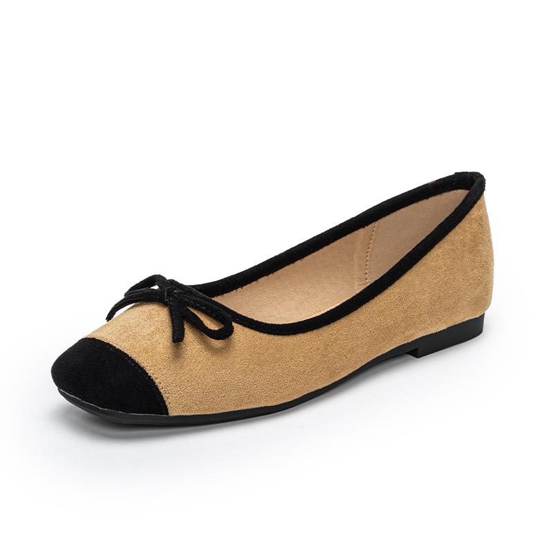 

Модные женские туфли-лоферы из замши в стиле пэчворк с бантом смешанных цветов, размеры 35-43, большие размеры, zapatos de mujer, флок, слипоны 35 коричневый