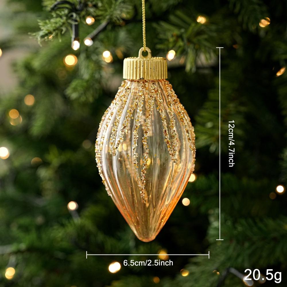 Sequin Christmas Ornament Plastic Ball Tree Hanging Decor Christmas Tree Decor