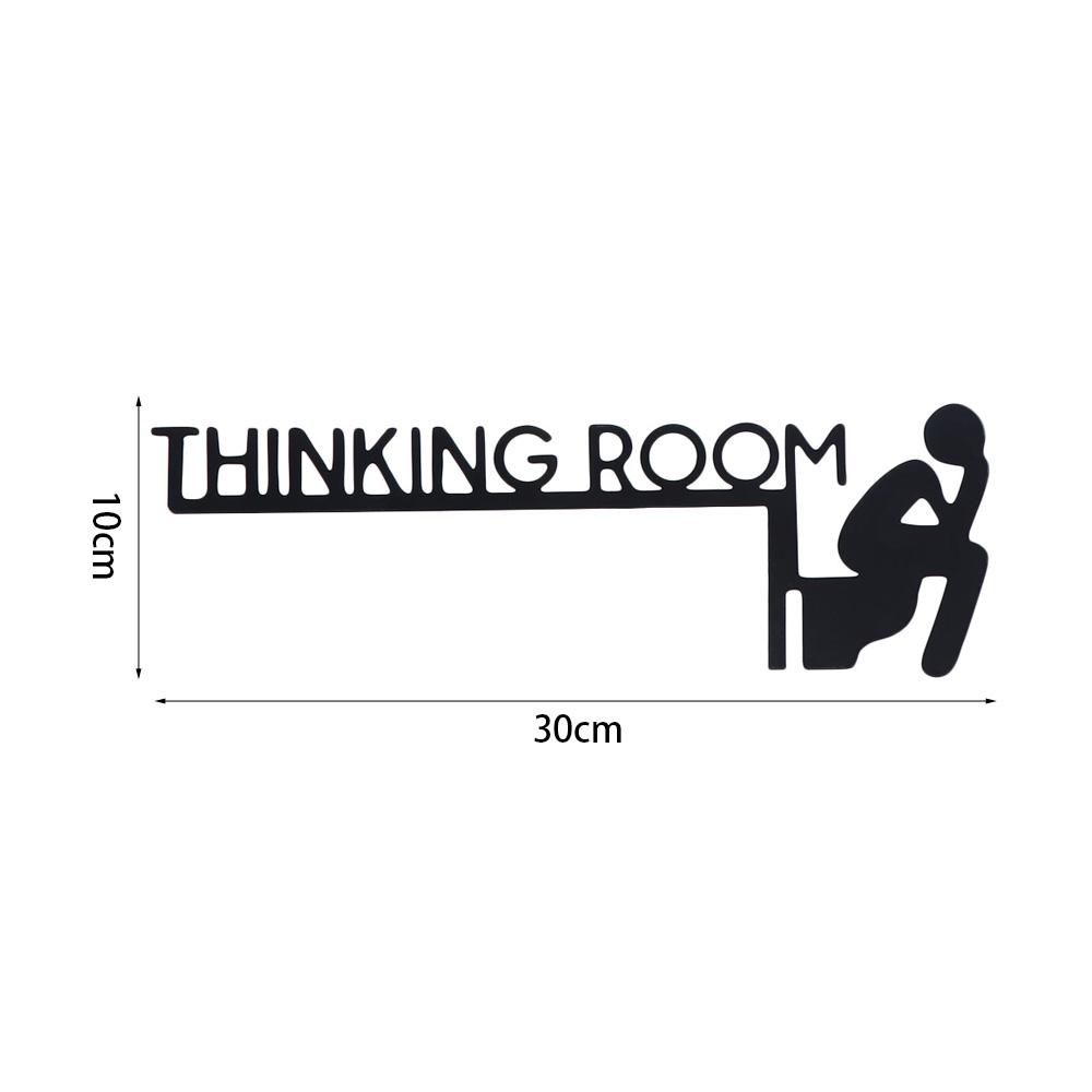 Modern Thinking Room Wall Mount Sculpture Black Decorative Door Frame Pendant  Home