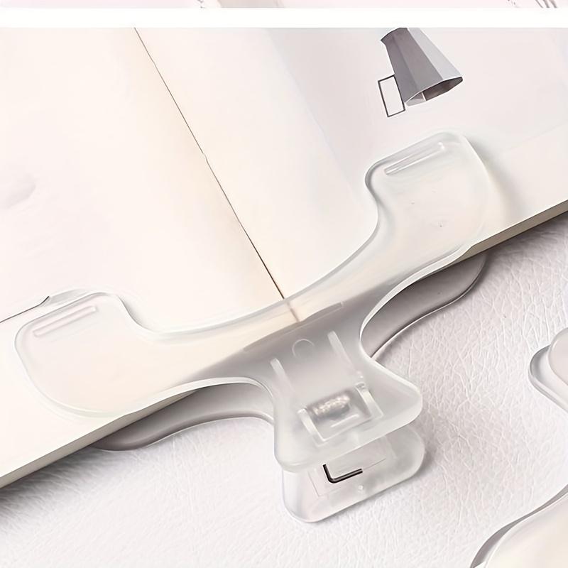 1PC Transparent Cover Book Clip for Students To Read and Read, Fixed Book Anti-flip Clip