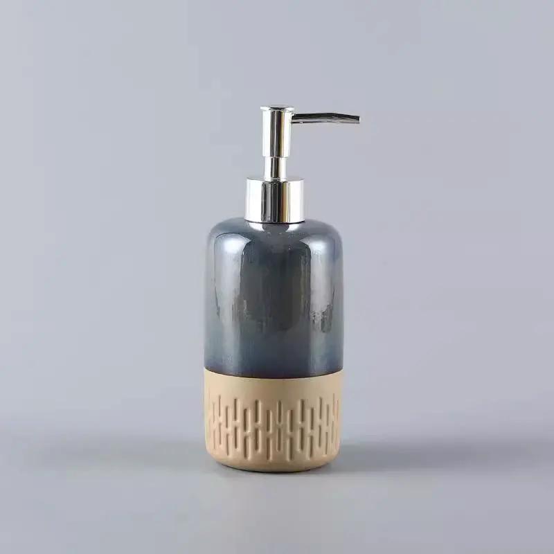 450ml Ceramic lotion bottle press bottle household hotel shampoo bath gel hand lotion conditioner bottle soap dispenser