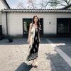 European and American Women's Summer Temperament Elegant Sleeveless Printed Bohemian Dress