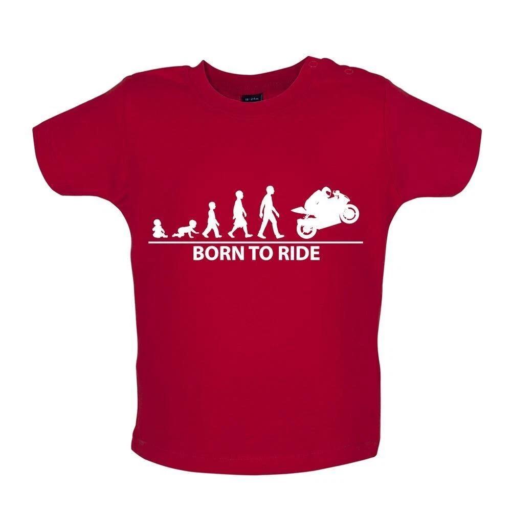 Born To Ride Maximoto - Kids Baby Kids Boys Girls Unisex T-Shirt / Bodysuit - Riding Bike 160