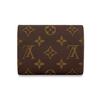 Louis Vuitton Victorine Logo Print Zapínanie na patent Victoria Potiahnuté plátno a kožená peňaženka Dámska peňaženka Fuchsiová M41938