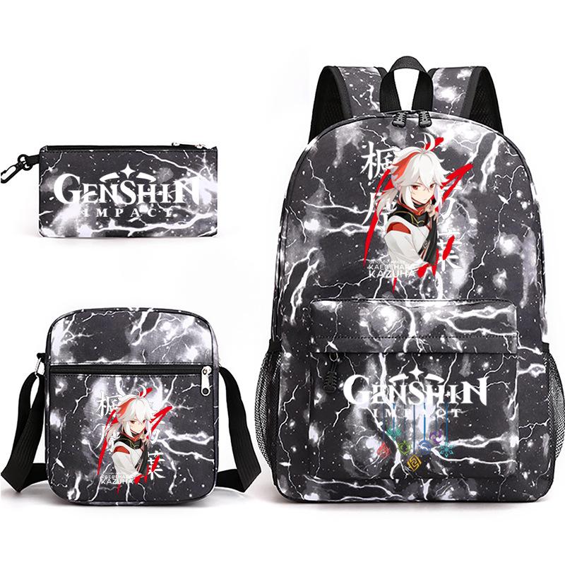 Yuanshen Backpack 3 Pieces/set Girls Boys Travel Shoulder Bag School Backpack