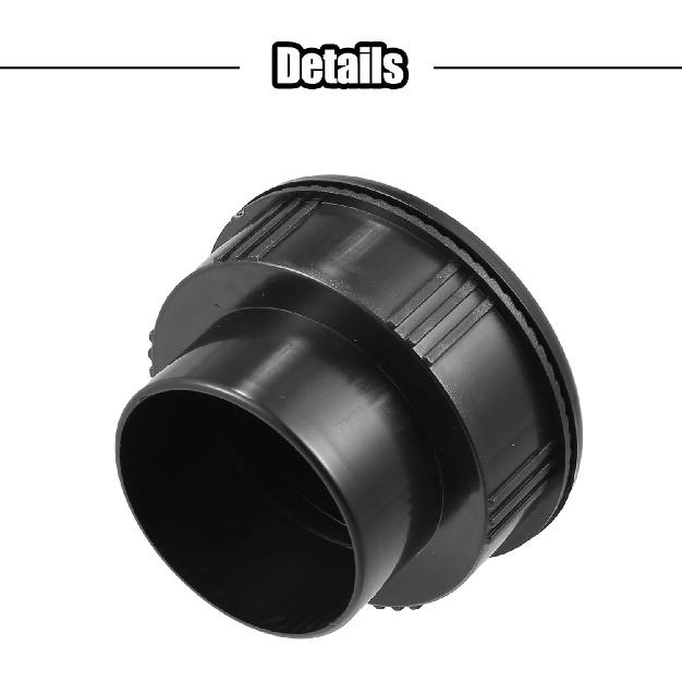 ACROPIX 87mm 75mm Redondo Preto Saída de Ventilação AC Universal para RV Ônibus Barco Iate Caravana com Tubo de Conexão - Pacote com 1