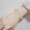 925 Silver Flower Bracelet For Women Original Texture Adjustable Solid Bracelets Light Luxury Party Jewelry