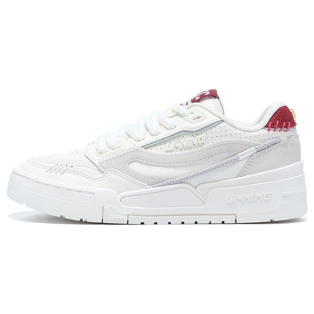 New LiNing 001 BTC Btc Prm Durable Breathable Low Top Skateboard Shoes Women's White Gray AGCT004-3