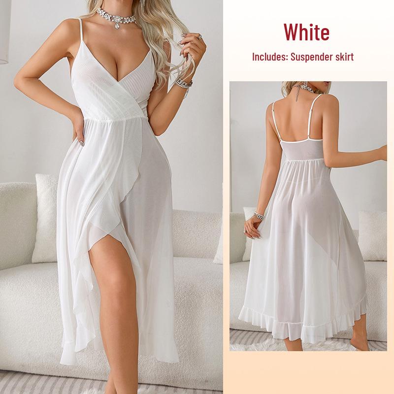 Europäisches & Amerikanisches Sexy V-Ausschnitt Spaghetti-Träger Nachtclubkleid