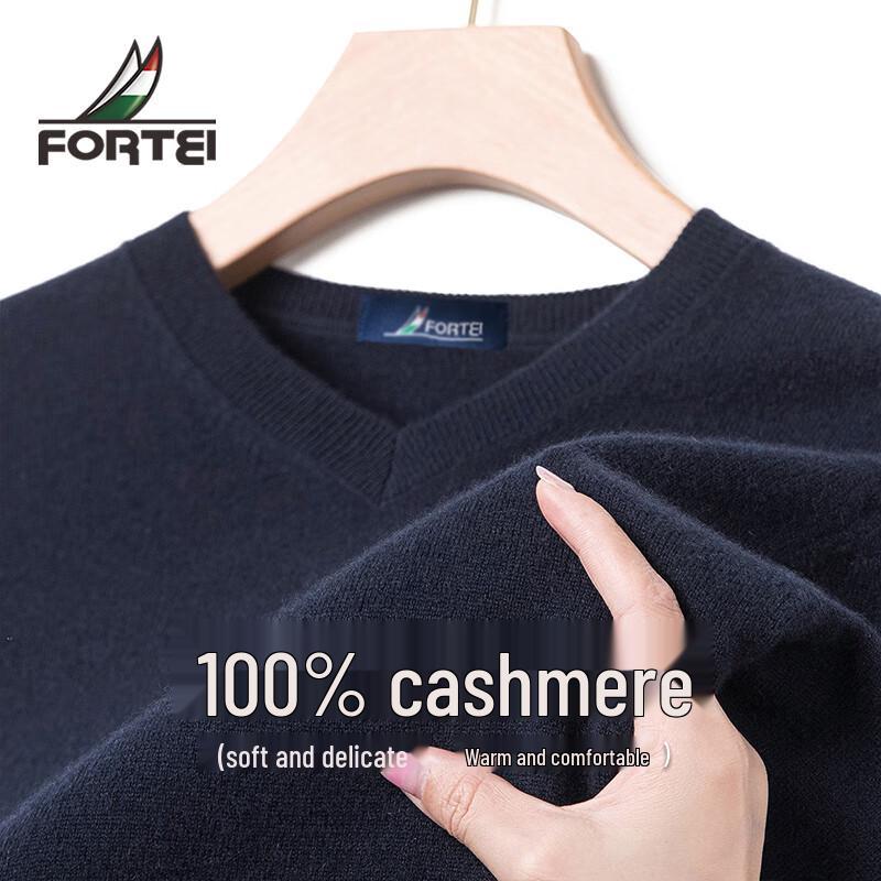 

Мужской свитер с V-образным вырезом из 100% кашемира XL 52(180/96A)