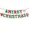 22pcs Red and Green Merry Christmas Banner Merry Christmas Sign Garland Christmas Party Banner Merry Xmas Banner for Christmas Party Decorations