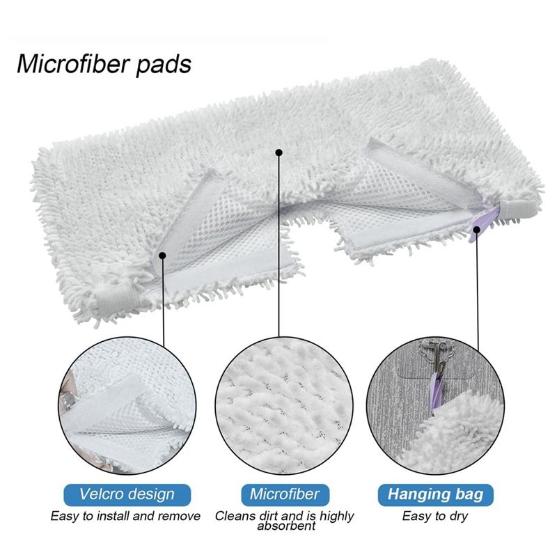 3PCS Steam Pocket Mop Replacement Pads For Shark S3501 S3601 S3550 S3901 S3801 S2901 S2902 Reusable Steam Mop Pad