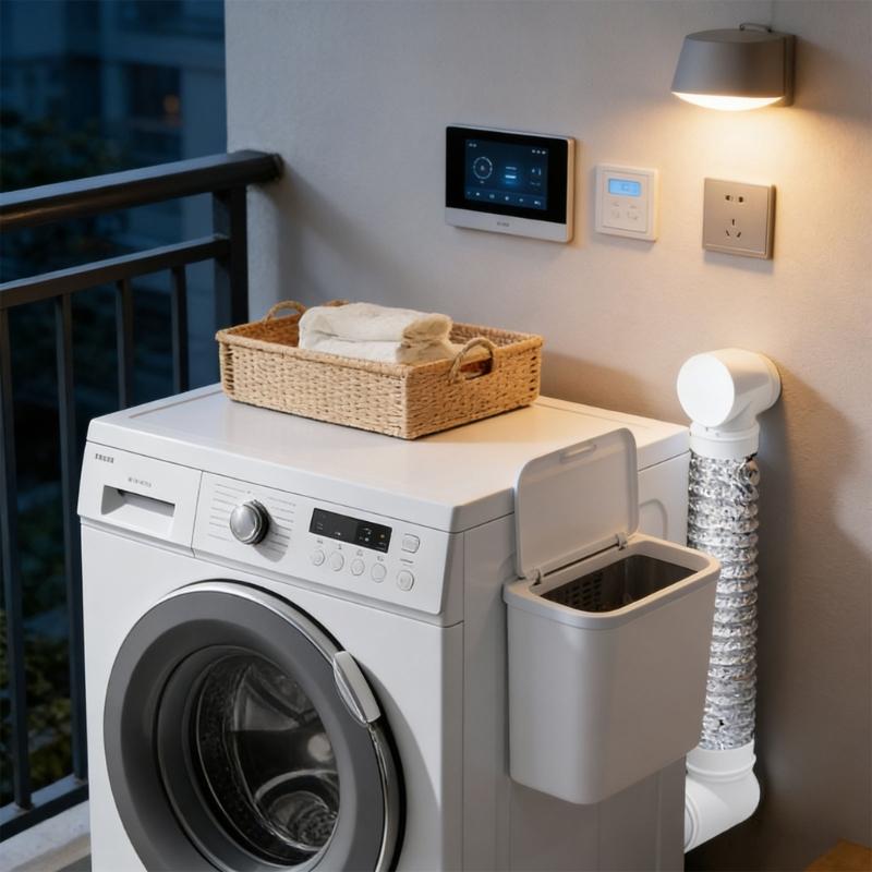Practical Dryer Air Fitting Quick Connecting Exhaust Hose Space Saving Dryer Vent Connector for Small Laundry Rooms