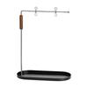Menu Display Stand with Tray Freestanding Photo Rack Metal Clips