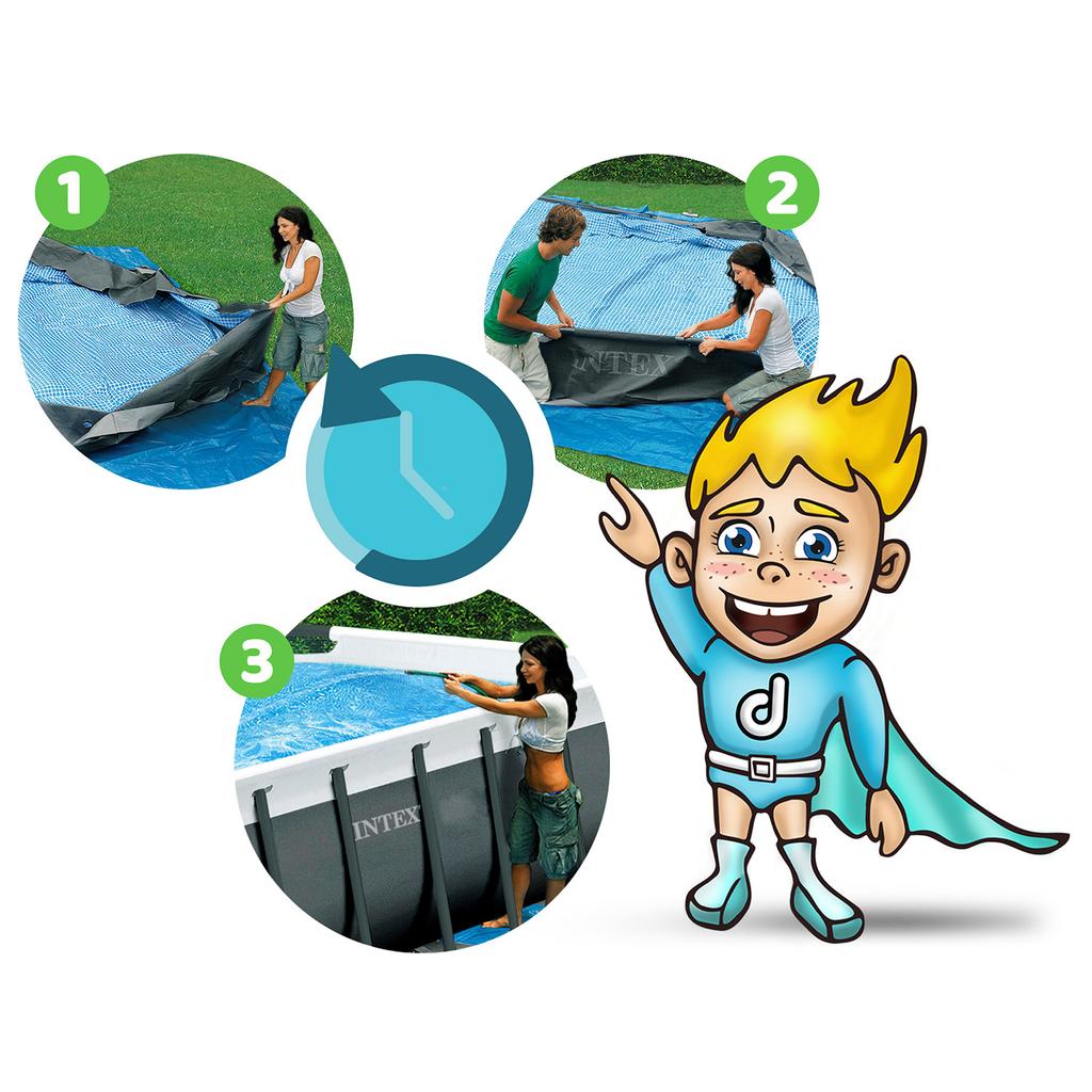 Frame Garden Pool 488 X 244 X 122 Cm 10 In 1 Bestway 561Mb