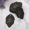 100pcs Leaf Shaped Cards For You Tags Hanging Decoration Golden Font Kraft Paper Tags DIY Crafts Gift Lable Birthday Wedding