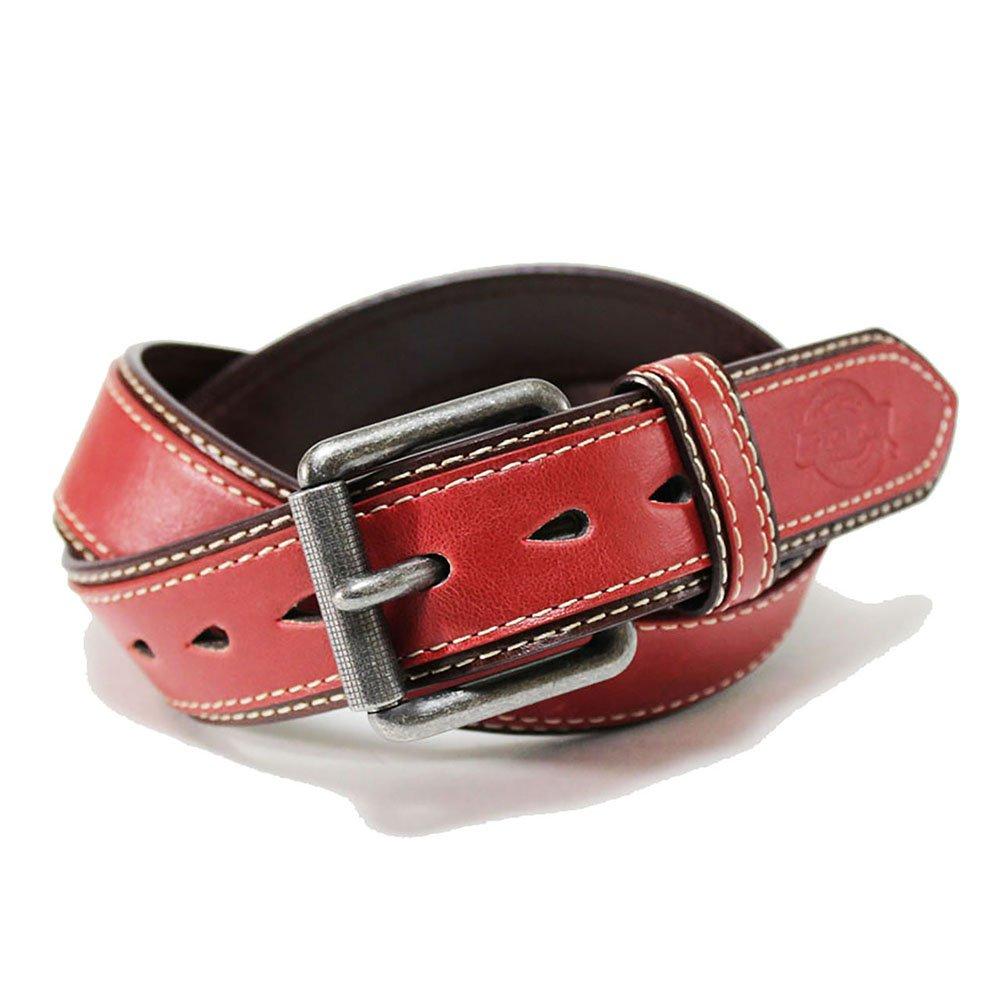 

PU Double Leather Stitched Belt [Dickies] FREE/Red