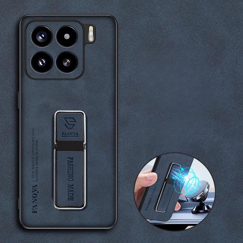 

Чехол-подставка из овчины для Xiaomi 15s Pro, матовый держатель, защитная силиконовая рамка, задняя крышка для Mi Civi 5pro 15 15spro xiaomi 15 синий