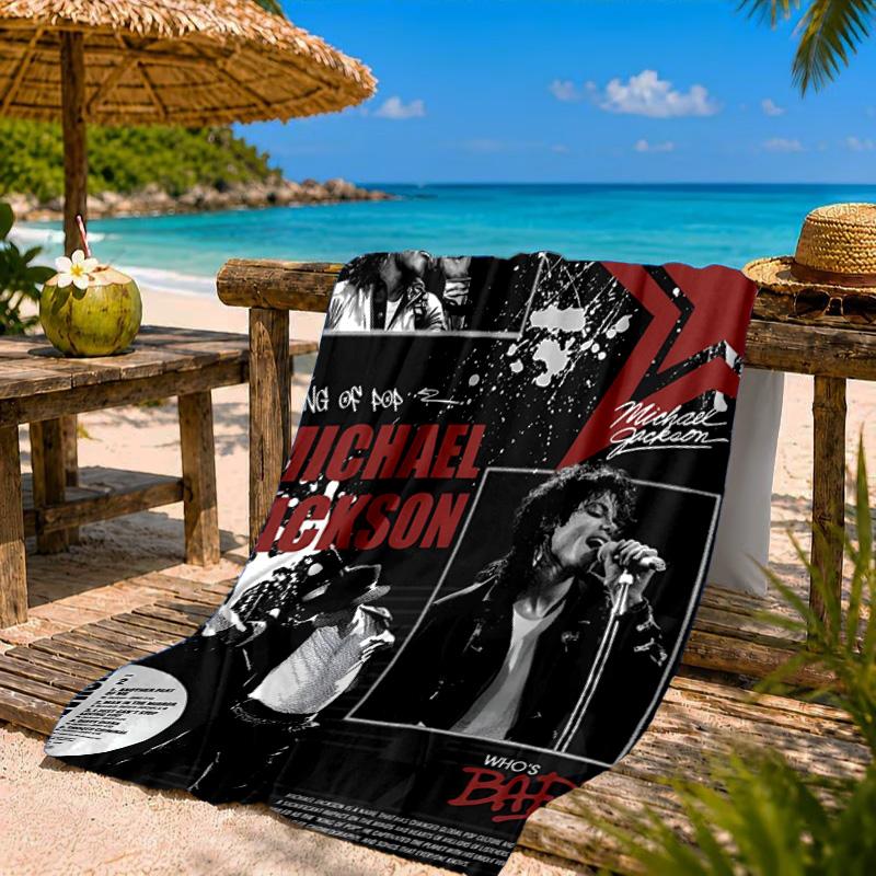 Asciugamano da Spiaggia Thriller di Jackson, Asciugamano da Spiaggia in Microfibra, Leggero e Asciugatura Rapida, per Viaggi Estivi, Piscina, Fan, Regalo di Compleanno