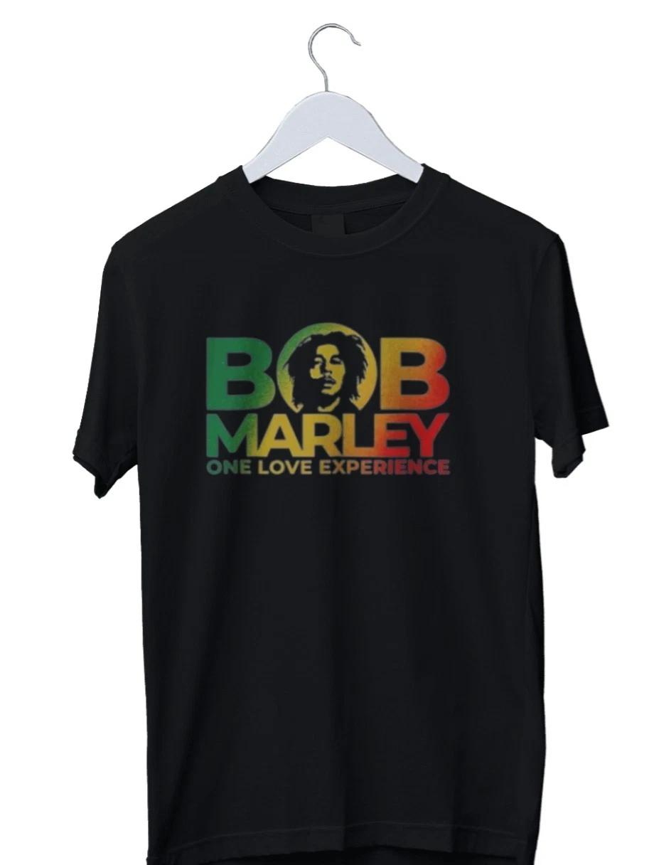 Unisex Adult Casual Graphic Bob Marley One Love Experience Graphic ... S