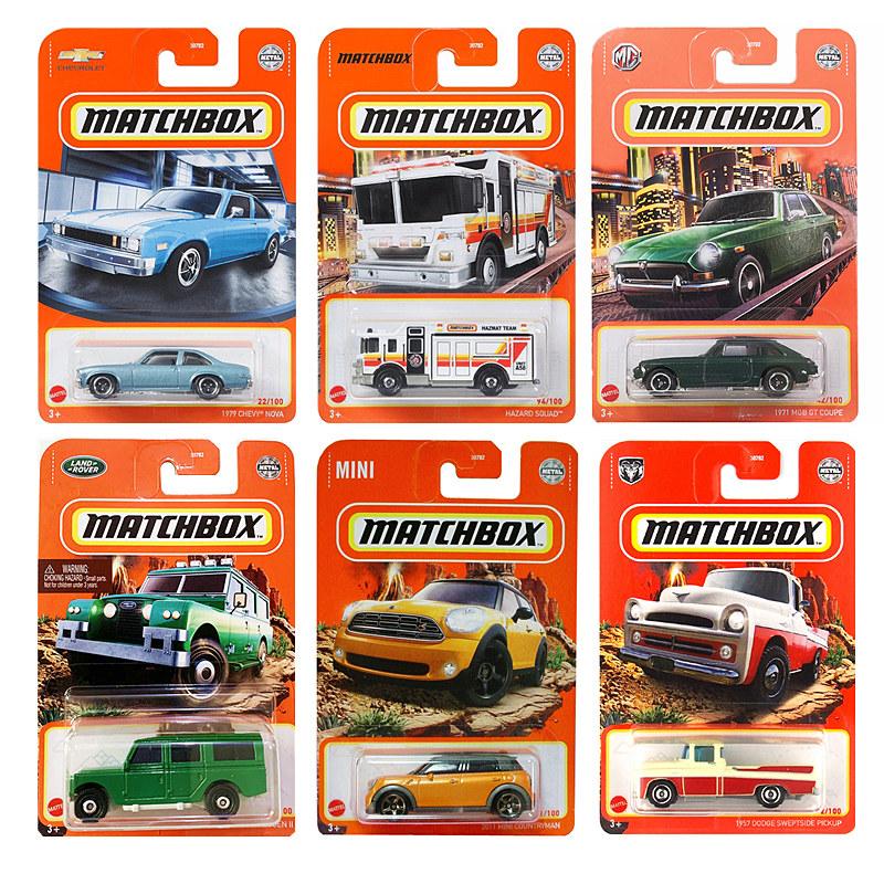 NUWE4 Original Matchbox City Hero Metal Car Model Diecast 1/64 Benz Bentley Toyota Mclaren Mini Cooper Voiture Kids Toys for Boys Gift