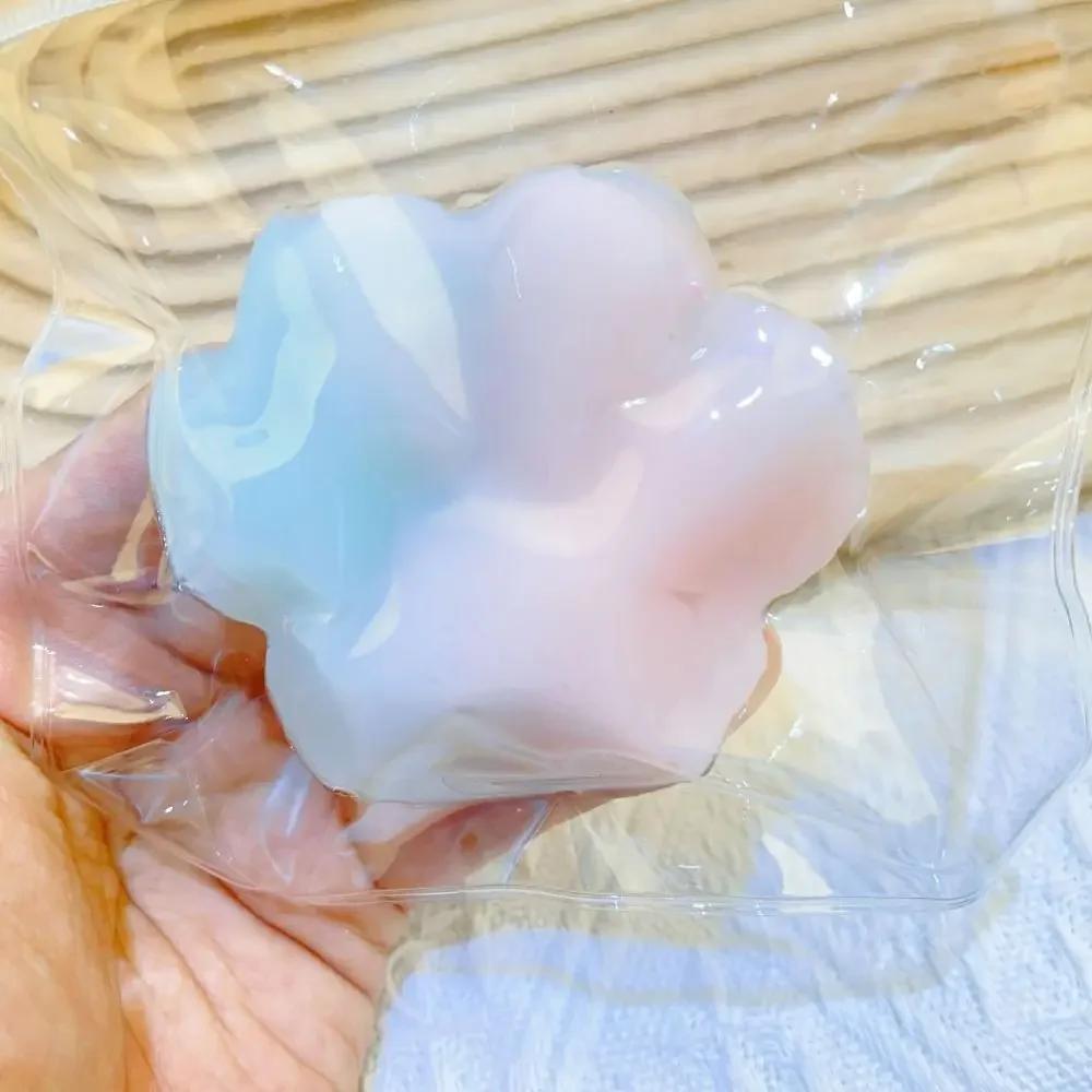 Taba Squishy Toy Mochi Squeeze Cake Toy Cute Cat Foot Antistress Stress Relief Fidget Toy For Adult Kid Slow Rebound Sensory Toy