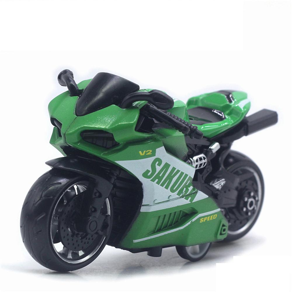 1/32 skala V2 SAKURA GESCHWINDIGKEIT Simulation Motorrad Modell Ornament Legierung Pull Back Spielzeug Auto