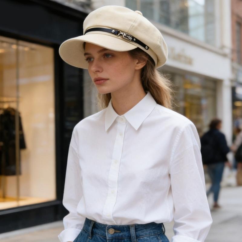 Trendy Beret French Elegant Painter Hat Oversized Fashion Decorative Charm Cabbie Hat for Outdoor Walk
