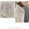 Ladies Knitted Ice Silk Shawl Summer Lightweight Hollow Out Design Fashionable Sequin Shoulder Cover Head Over Shoulder Wrap