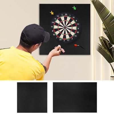 Dart Board Wall Protector Dart Wall Protecting Removable Black Mat Protection Professional Grade For Adult Game Room Garage Home