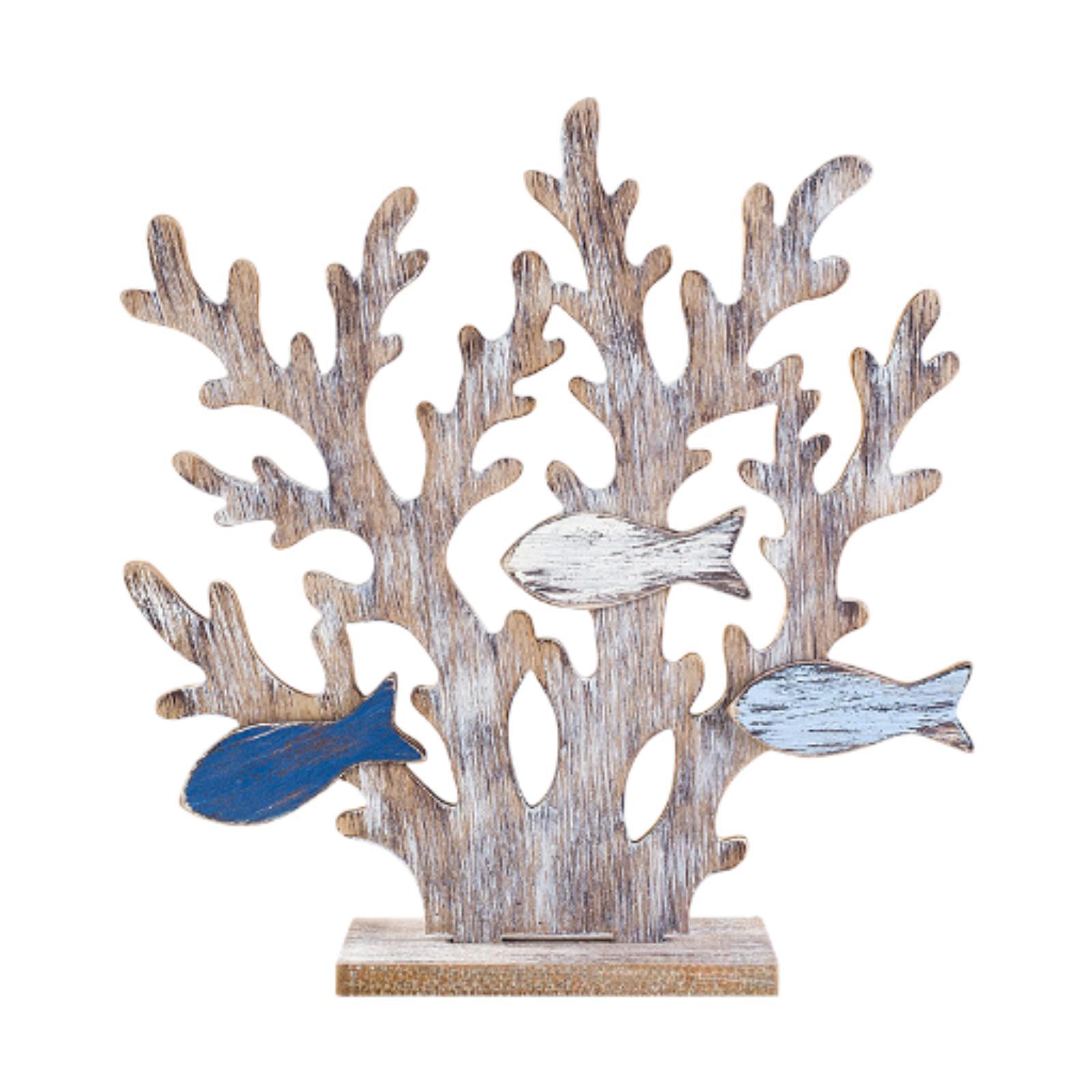 

Mediterranean Birthday Gift Crafts Coral Statue for Desktop Indoor Bookshelf