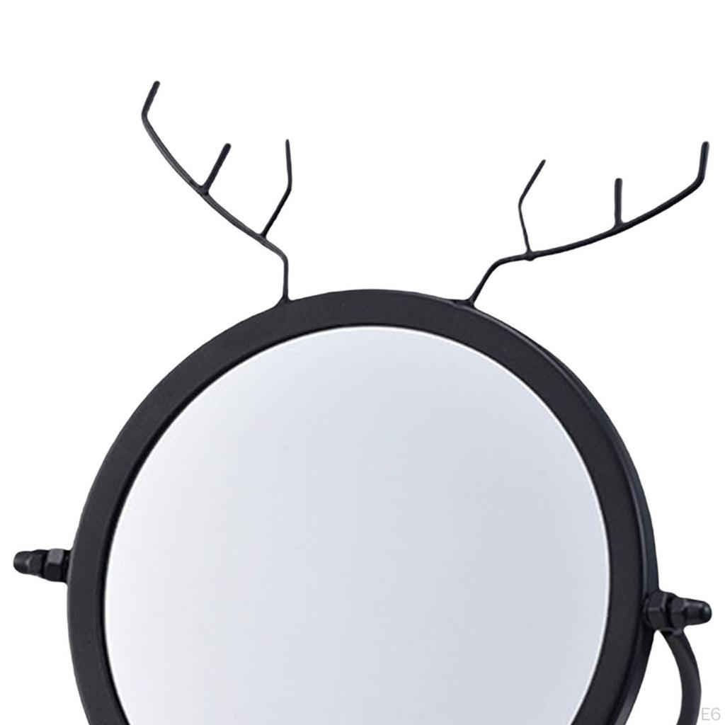 Desk 60° Rotation Mirror Single Sided Simple Round Decoration Modern Desktop Makeup for