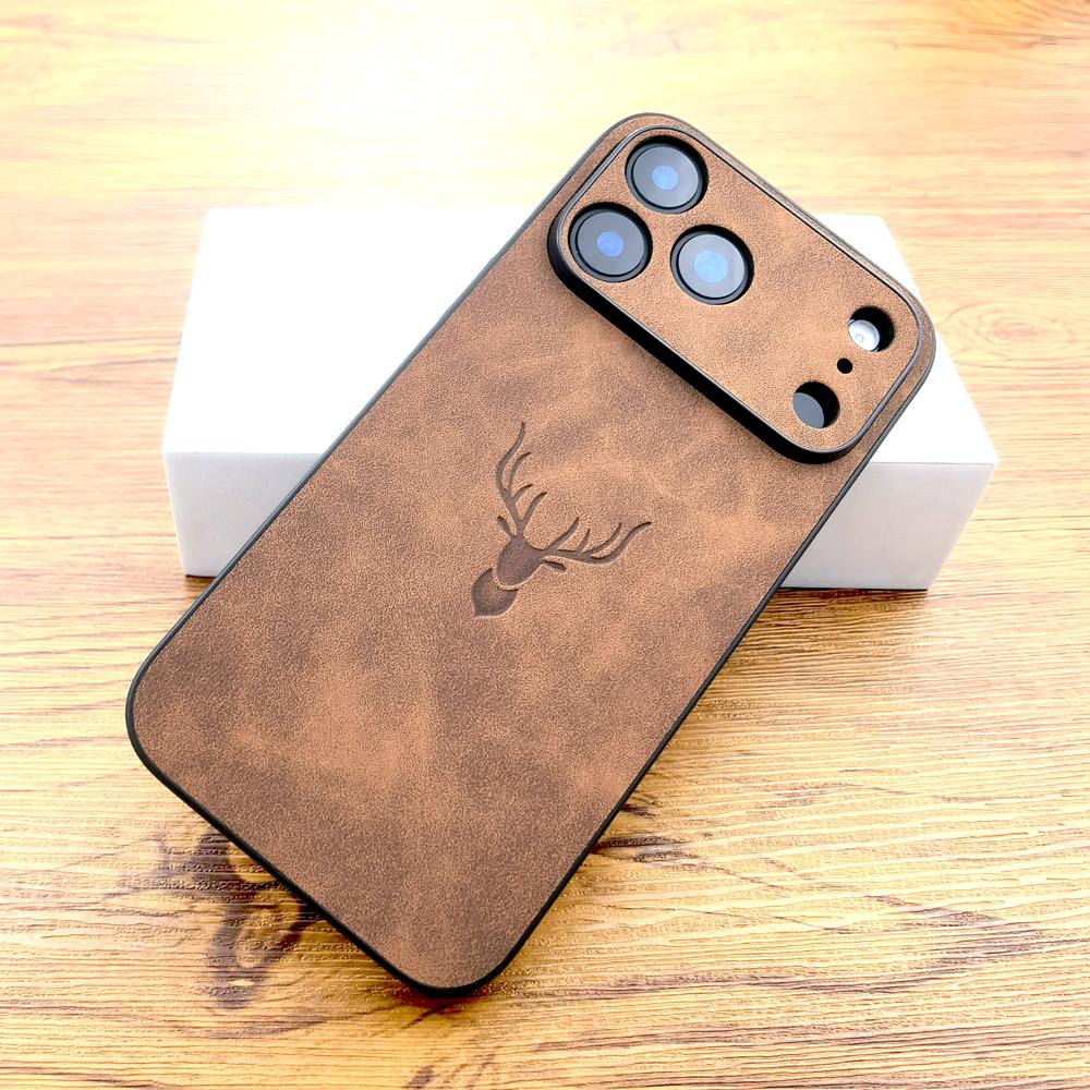 Luxusní kožené pouzdro Retra pro iPhone 17 Air 16 15 14 13 12 11 Pro Max 16E 17Pro iPhone17 Příjemný dotek jako kryt kůže