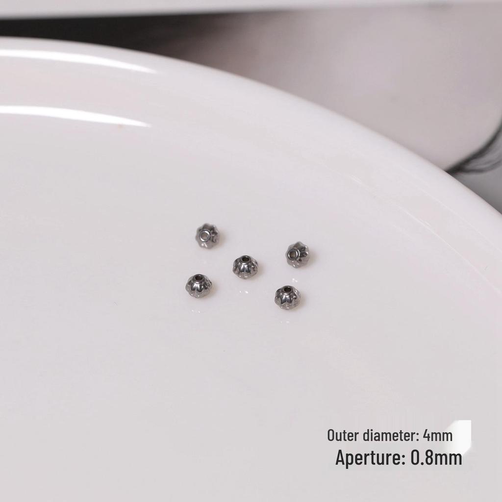 Stainless Steel Pumpkin Spacer Beads for DIY Bracelets and Jewelry Making