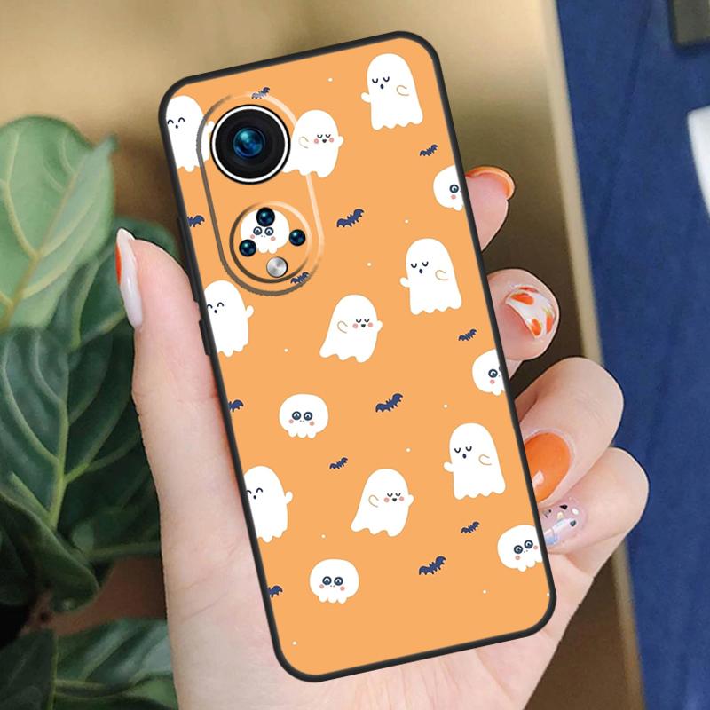 Süße Halloween-Geisterhülle für Honor 200 Pro 50 70 90 X9a X8a X8 X9 X8b X9c X9b Honor Magic 5 6 Lite 7 Pro Abdeckung