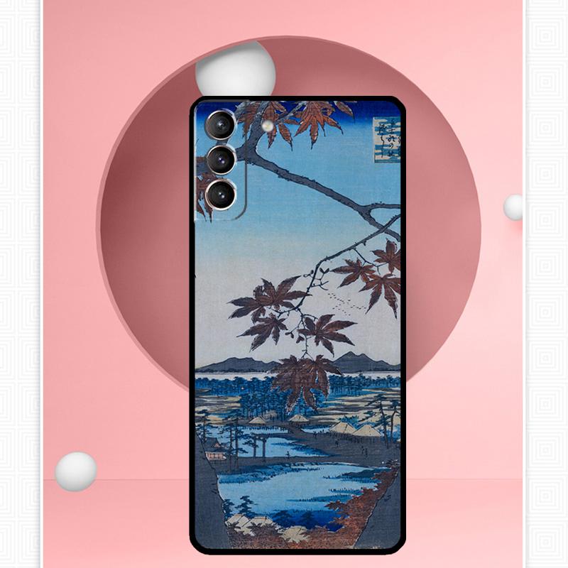 Ukiyo-e Japanese Style Art Case For Samsung Galaxy S25 Ultra S20 S21 S22 S23 S24 Ultra S9 S10 Plus S25 FE Cover Funda