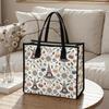 Witchy Magic Pattern Tote Bag Casual Large Capacity Daily Use Shoulder Bag for Women