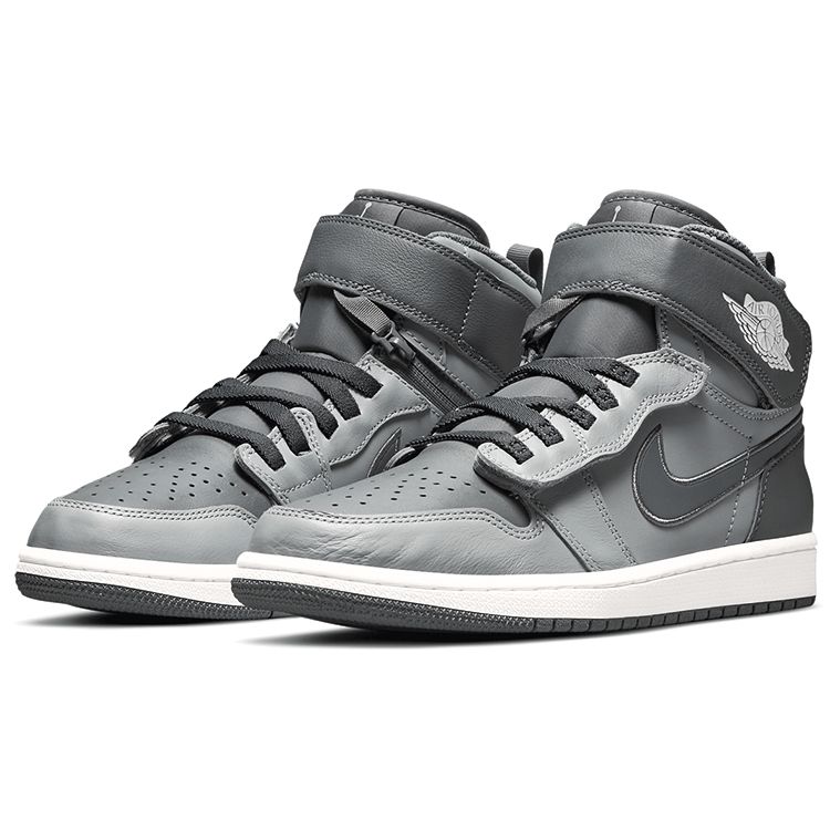 Air Jordan 1 High FlyEase Light Smoke Grey Unisex Sneakers White CQ3835-003