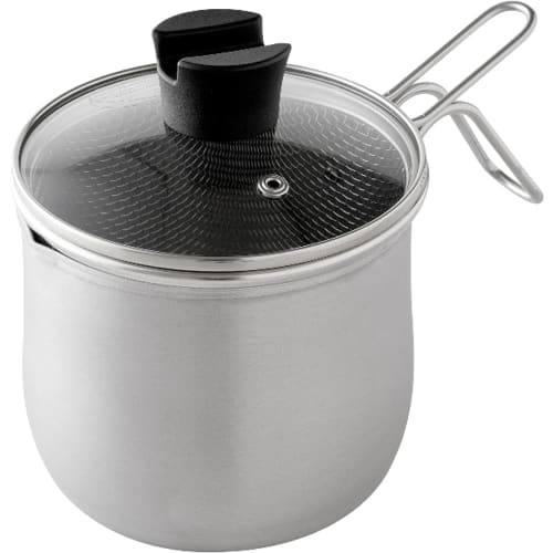 Ernest Multi-Pot with Colander, 9-in-1, IH Compatible, Glass Lid (for Chopsticks and Ladle), 14cm, 2.1L, Pot, Kettle, Deep Fryer, Steamer, Perfect for