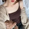 New Cashmere Autumn and Winter Ground Wool Halter with Chest Pad Cashmere Warm Vest for Women with Pure Cotton Base Inside The Top