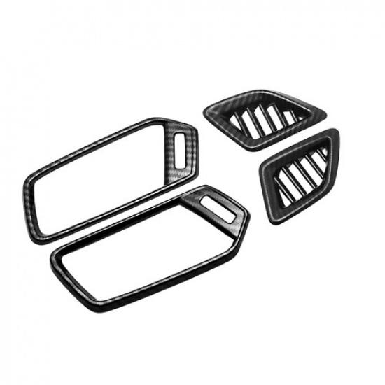 For Honda Accord 2018- Carbon Fiber Interior Air Vent Outlet Cover Trim ABS