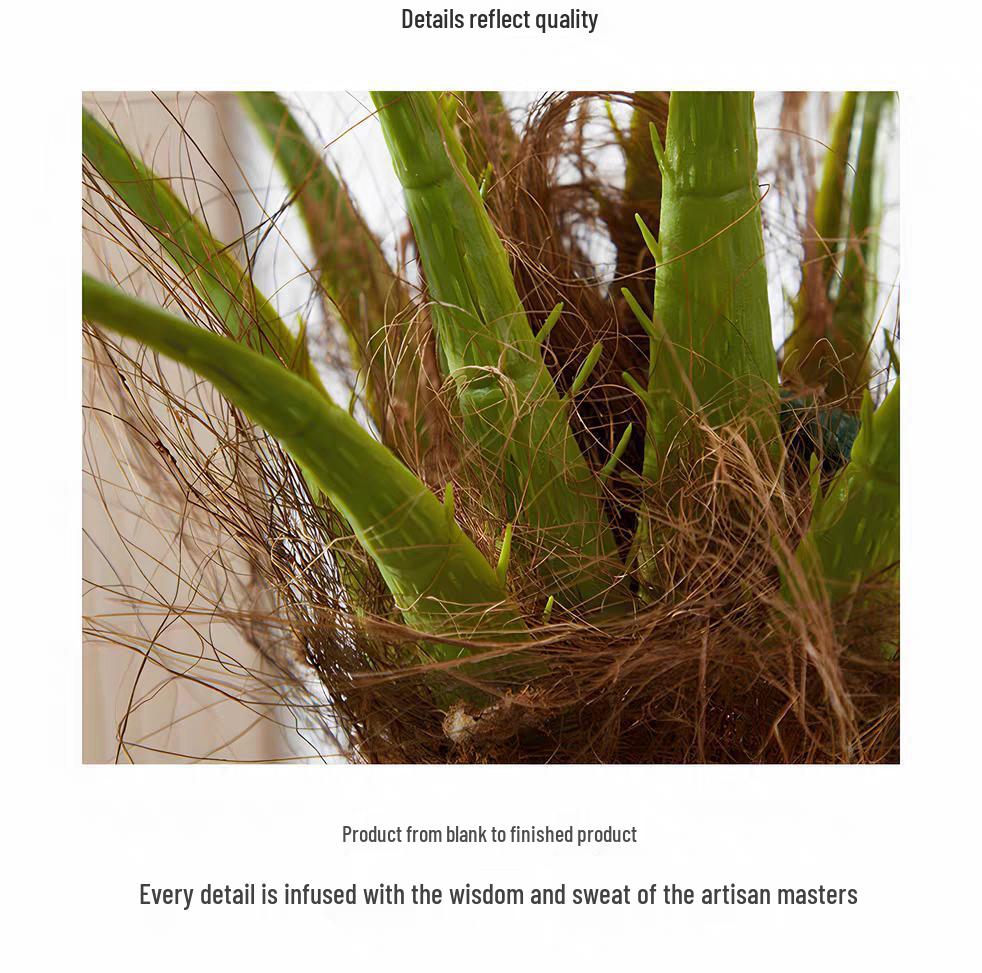 Xianci Southeast Asian Style Potted Palm Tree: Faux Coconut Needle Palm for Landscaping and Mall Decor.
