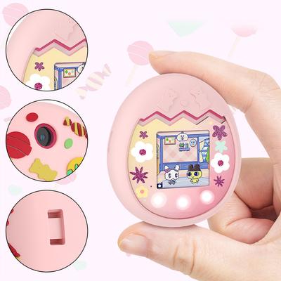 Silicone Protective Case Shockproof Protective Cover Anti-Scratch Soft Case Cover with Carabiner Compatible with Tamagotchi Pix