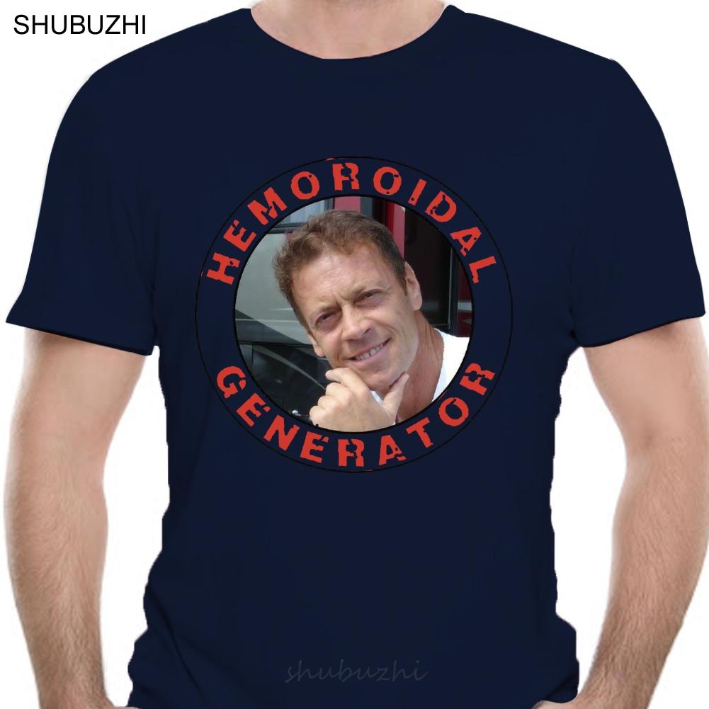 

Men T Shirt Tshirt Hemoroidal Generator parody Rocco Siffredi white tshirts Women TShirt S