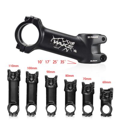 Hot! Bicycle Stem 10/17/25/35 Degree 60/70/80/90/100/110mm Aluminum Alloy Mountain Bike Hollow Riser