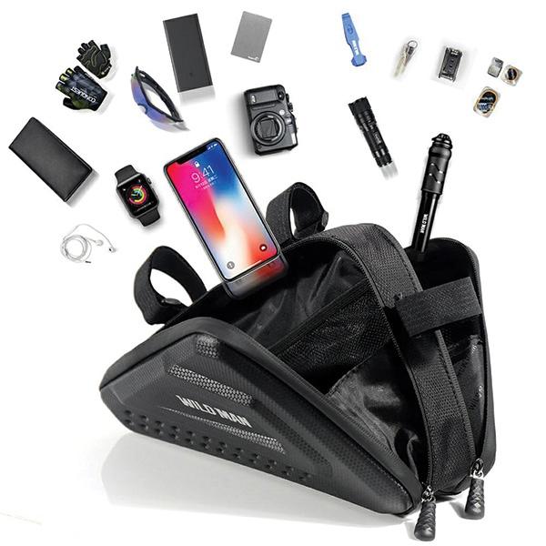 Wildman Etui/Sakwa Na Ramę Roweru Es19   1L Uchwyt Rowerowy Czarna/Black