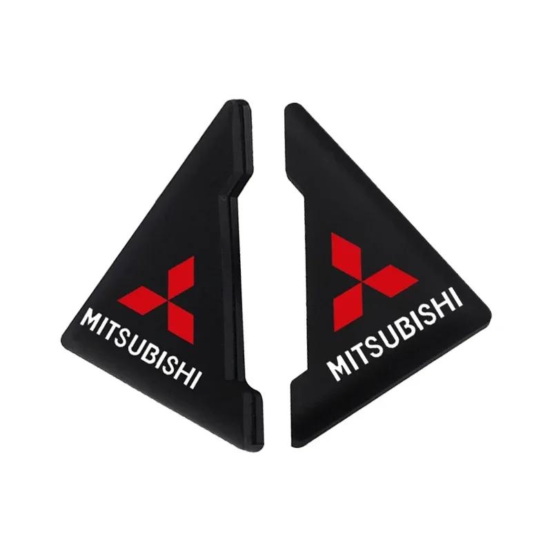 

2pcs Car Door Corner Protective Anti-scratch Stickers for Mitsubishi Ralliart Lancer ASX L200 Colt Pajero Outlander Eclipse чорний