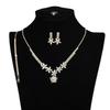 Bridal Necklace Set, High-End Light Luxury Style Diamond-Encrusted Jewelry, Exquisite Wedding Dress Jewelry Matching
